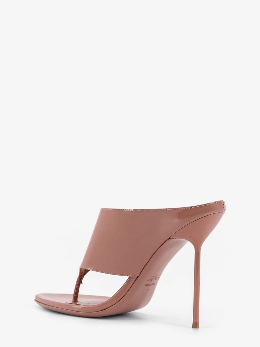 PARIS TEXAS Lidia Thong patent leather sandals, view 3