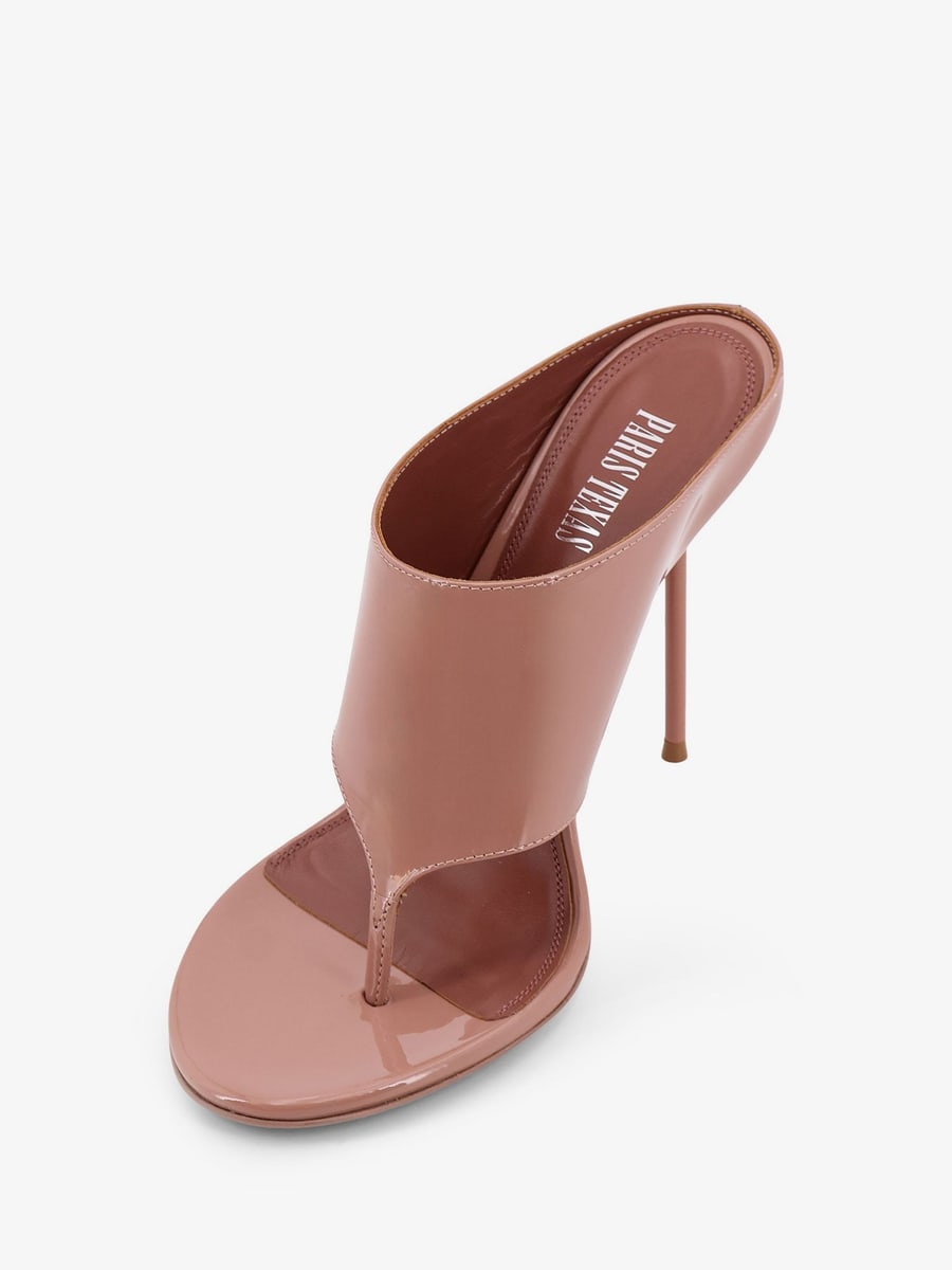 PARIS TEXAS Lidia Thong patent leather sandals, view 4