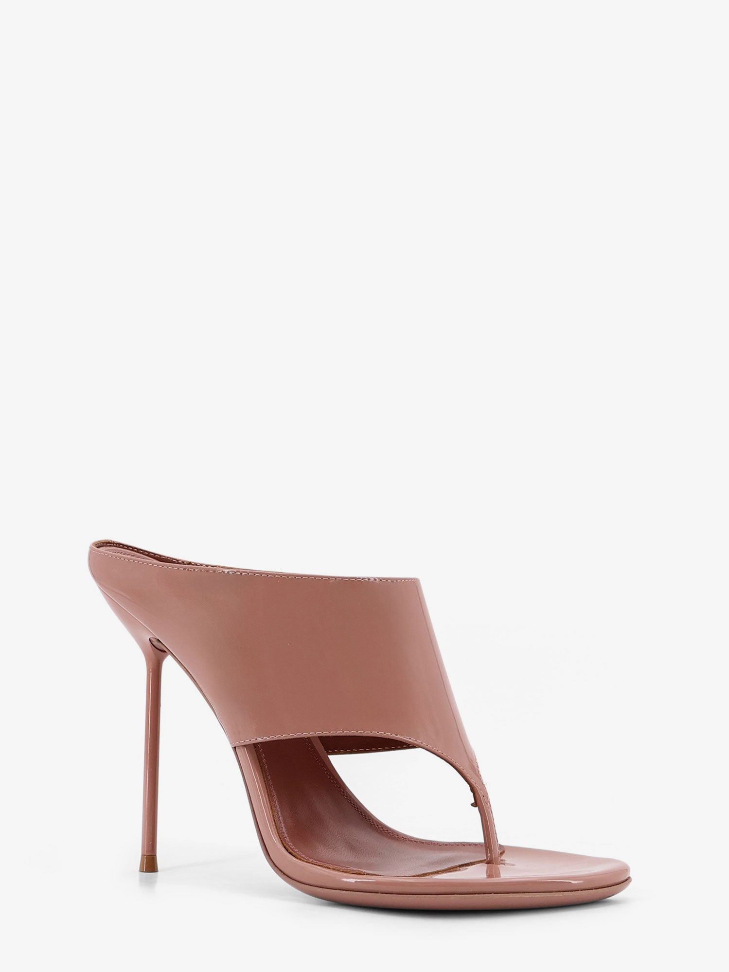 PARIS TEXAS Lidia Thong patent leather sandals, view 2
