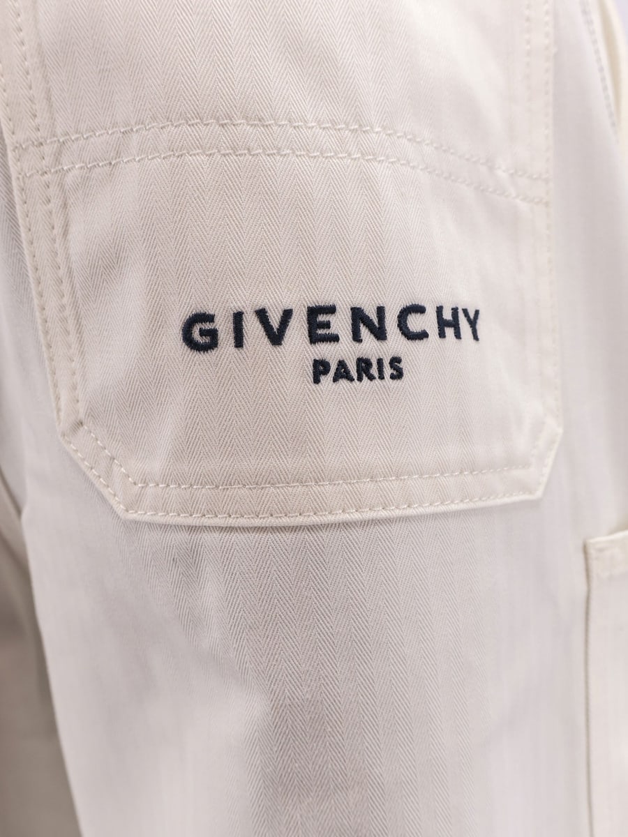 Givenchy Cotton bermuda shorts with Logo embroidery, view 3