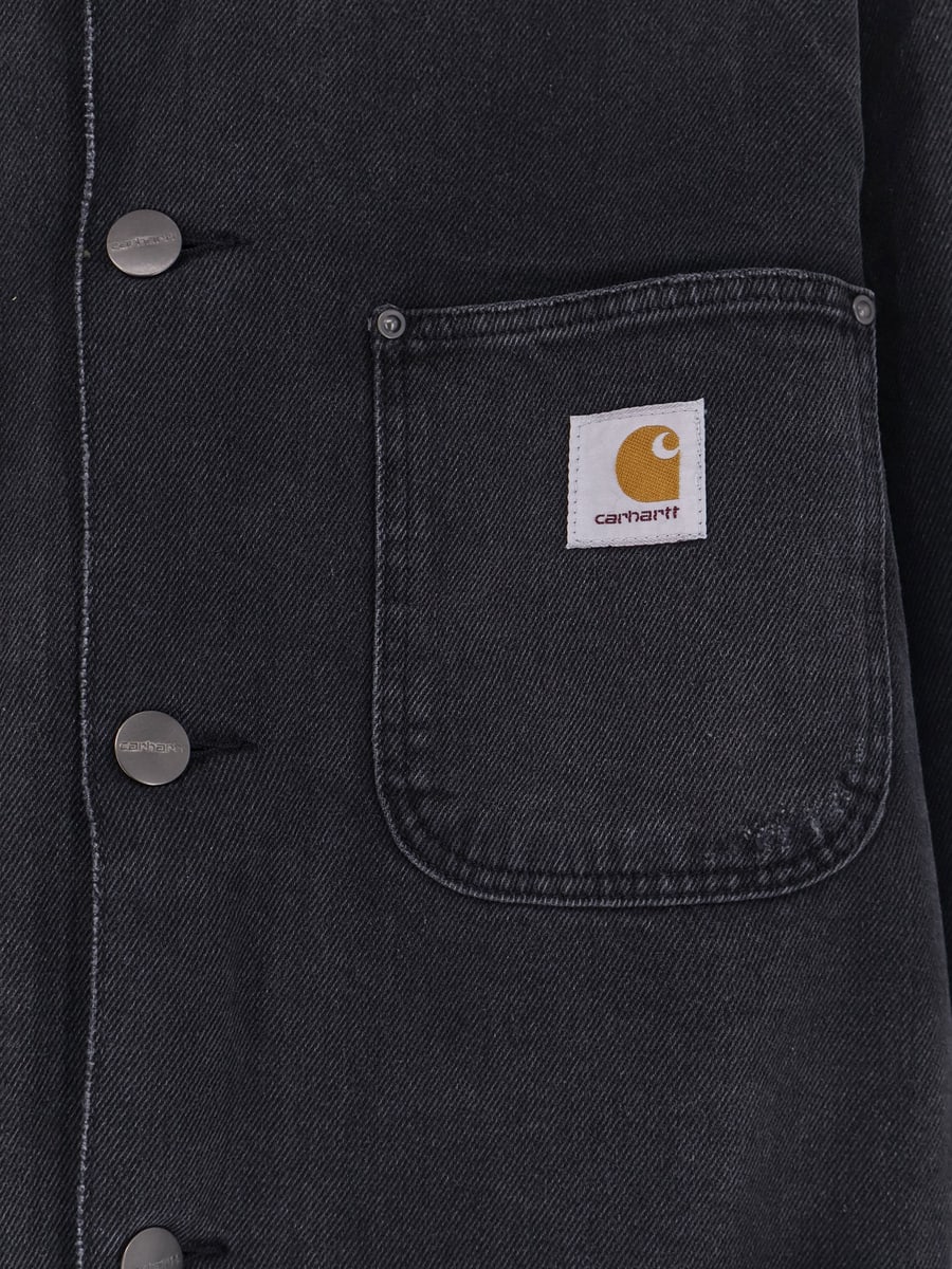 Carhartt WIP Aden black denim jacket, view 3