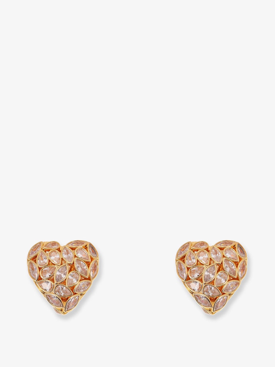 self-portrait Gold brass earrings