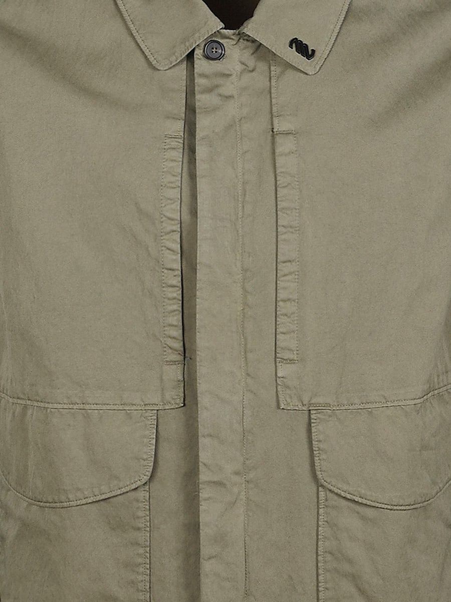 MASSIMO OSTI Overshirt cotton blend jacket, view 3