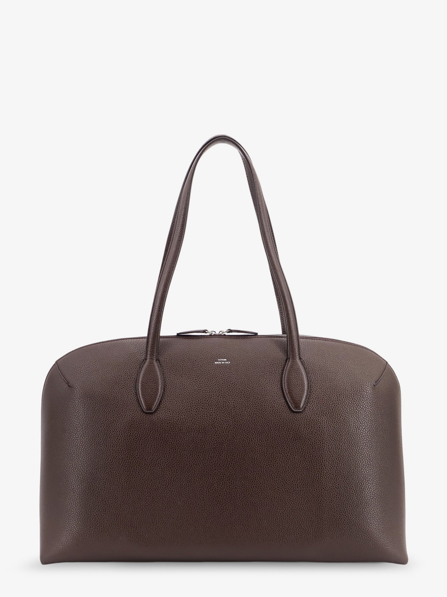 Toteme Suede handbag with engraved logo on the front