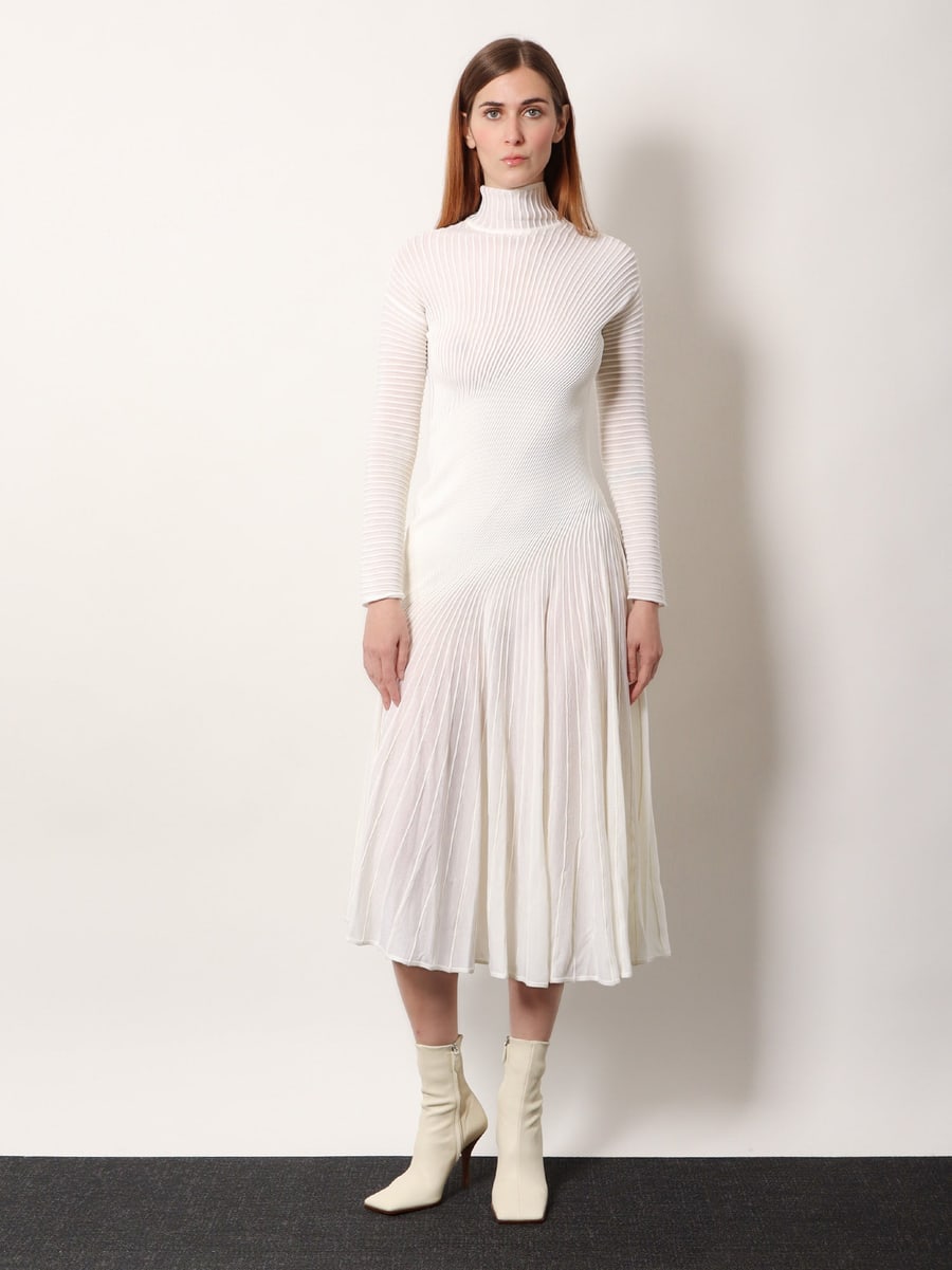 Alaïa Long wool dress, view 2