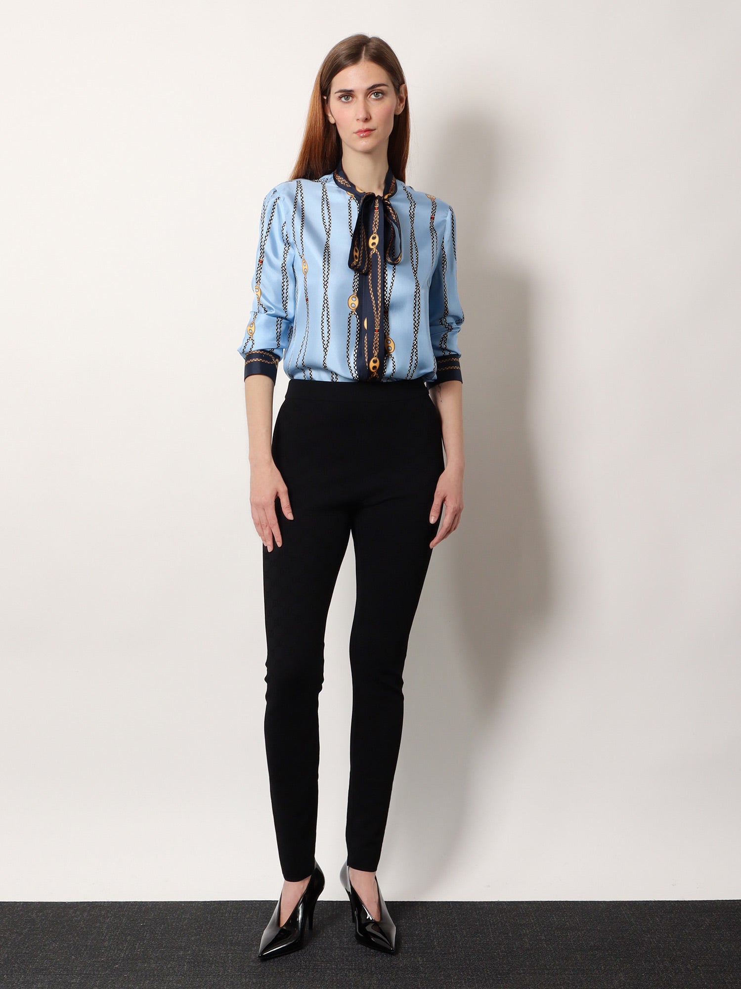 Gucci Printed silk twill shirt, view 2