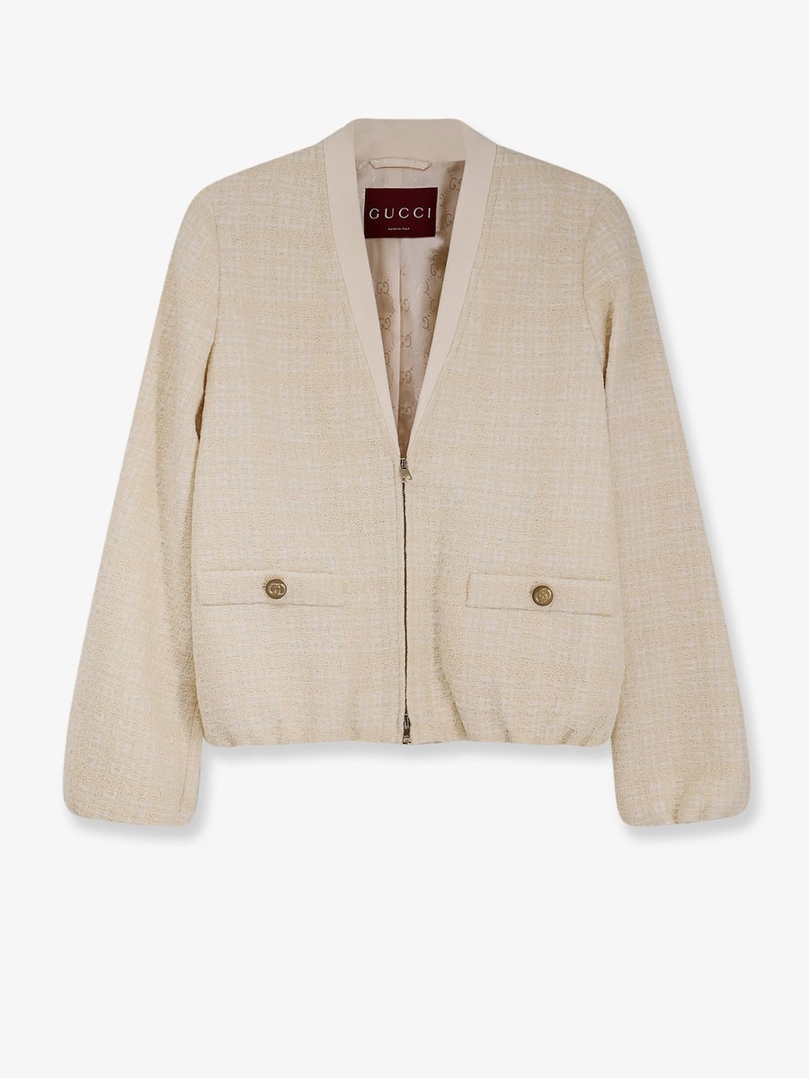Gucci Checked cotton tweed jacket