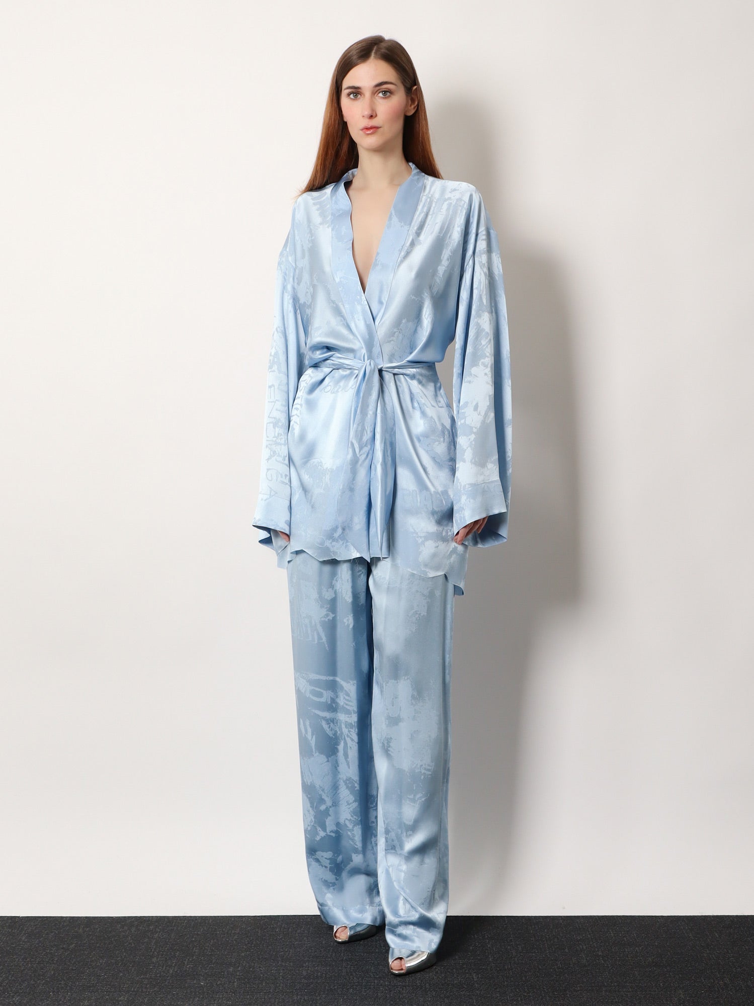 Balenciaga Wrap silk mini dress, view 2