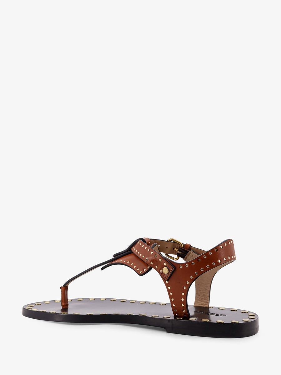 Isabel Marant Joonya flat leather sandals, view 3
