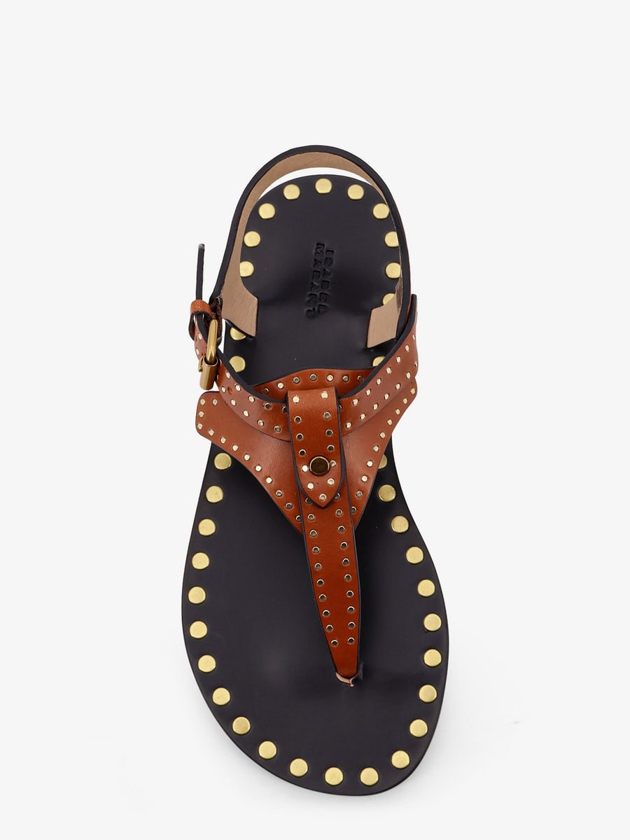 Isabel Marant Joonya flat leather sandals, view 4