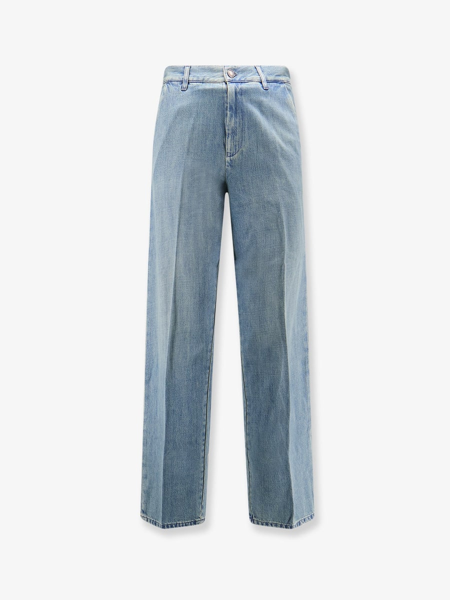 LARDINI Washed-out effect jeans