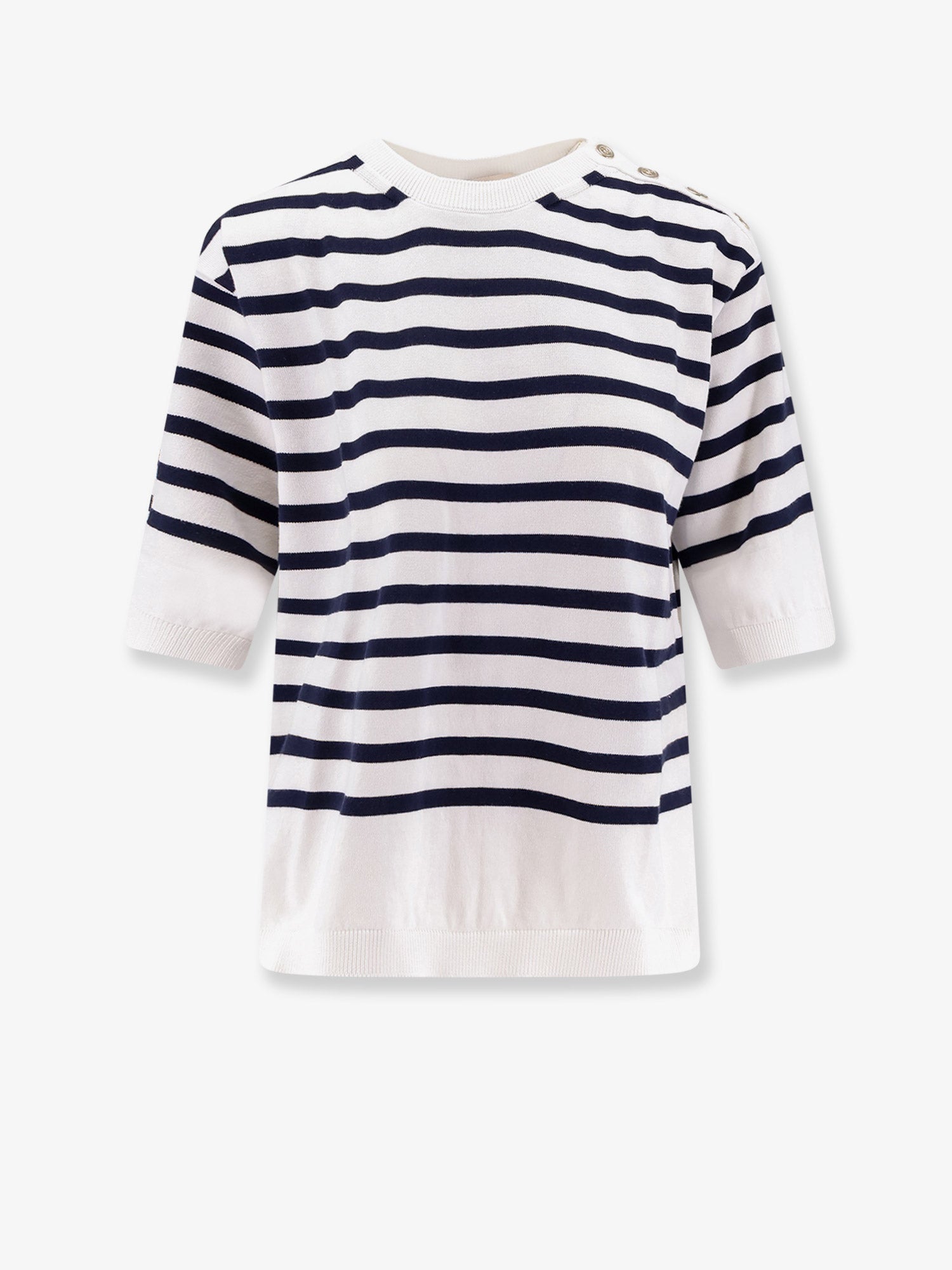 SEMICOUTURE Striped cotton sweater
