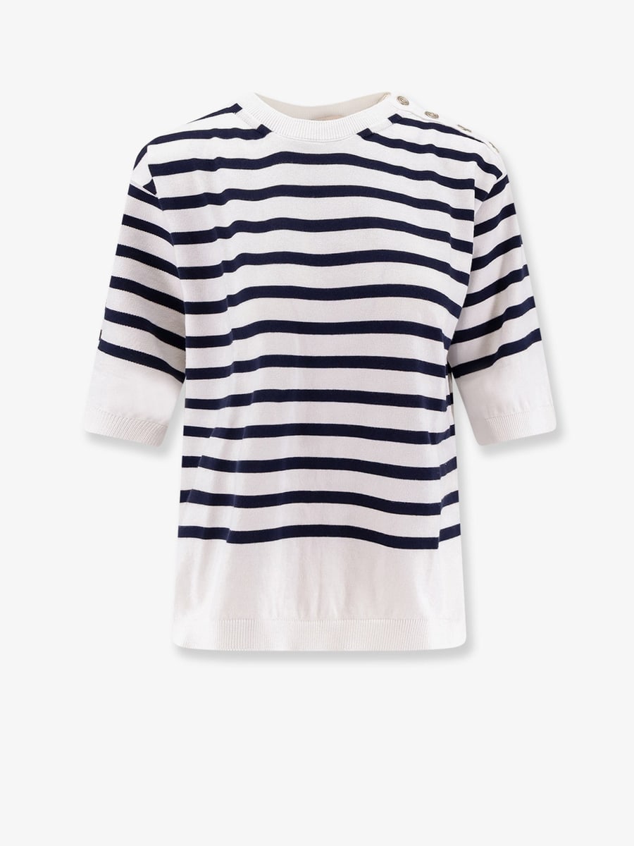SEMICOUTURE Striped cotton sweater