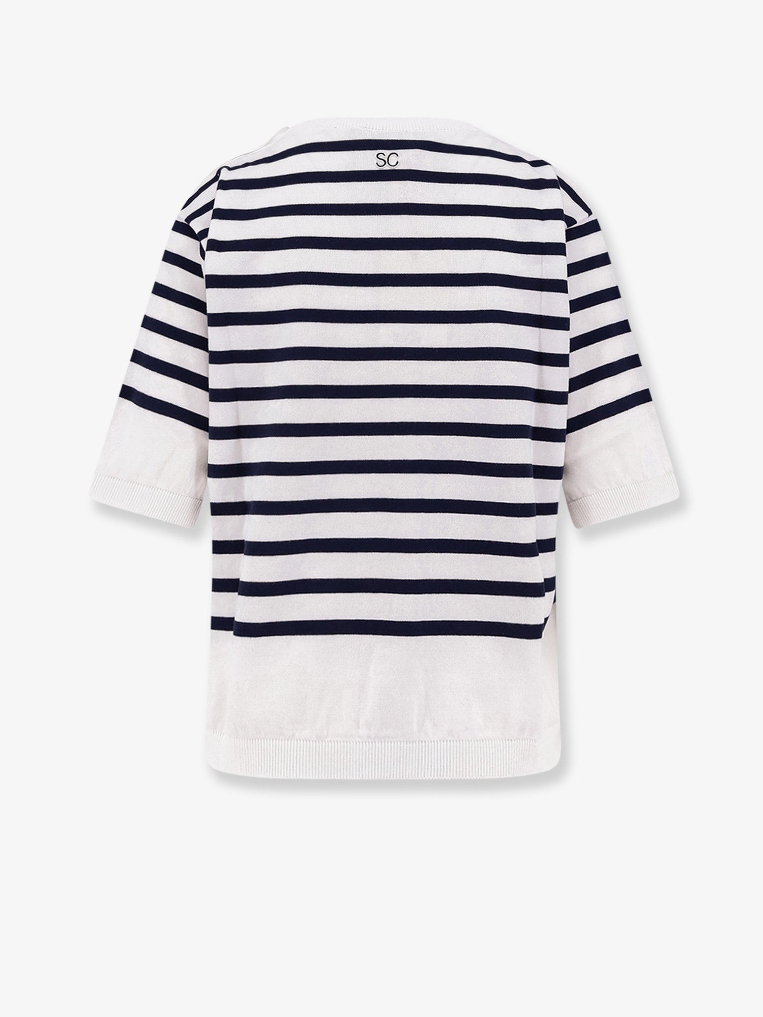 SEMICOUTURE Striped cotton sweater, view 2