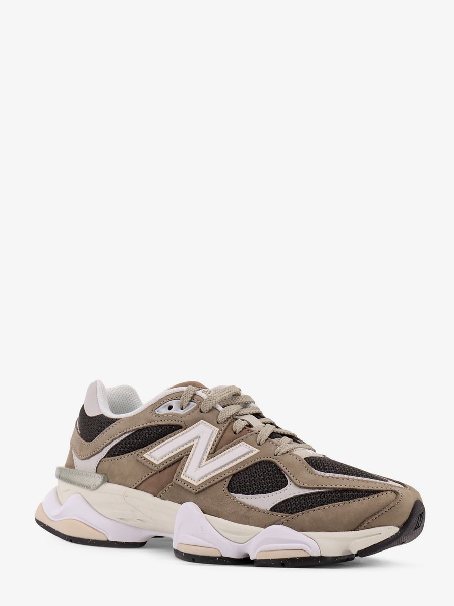 New Balance 9060 low-top mesh sneakers with suede interts, view 2