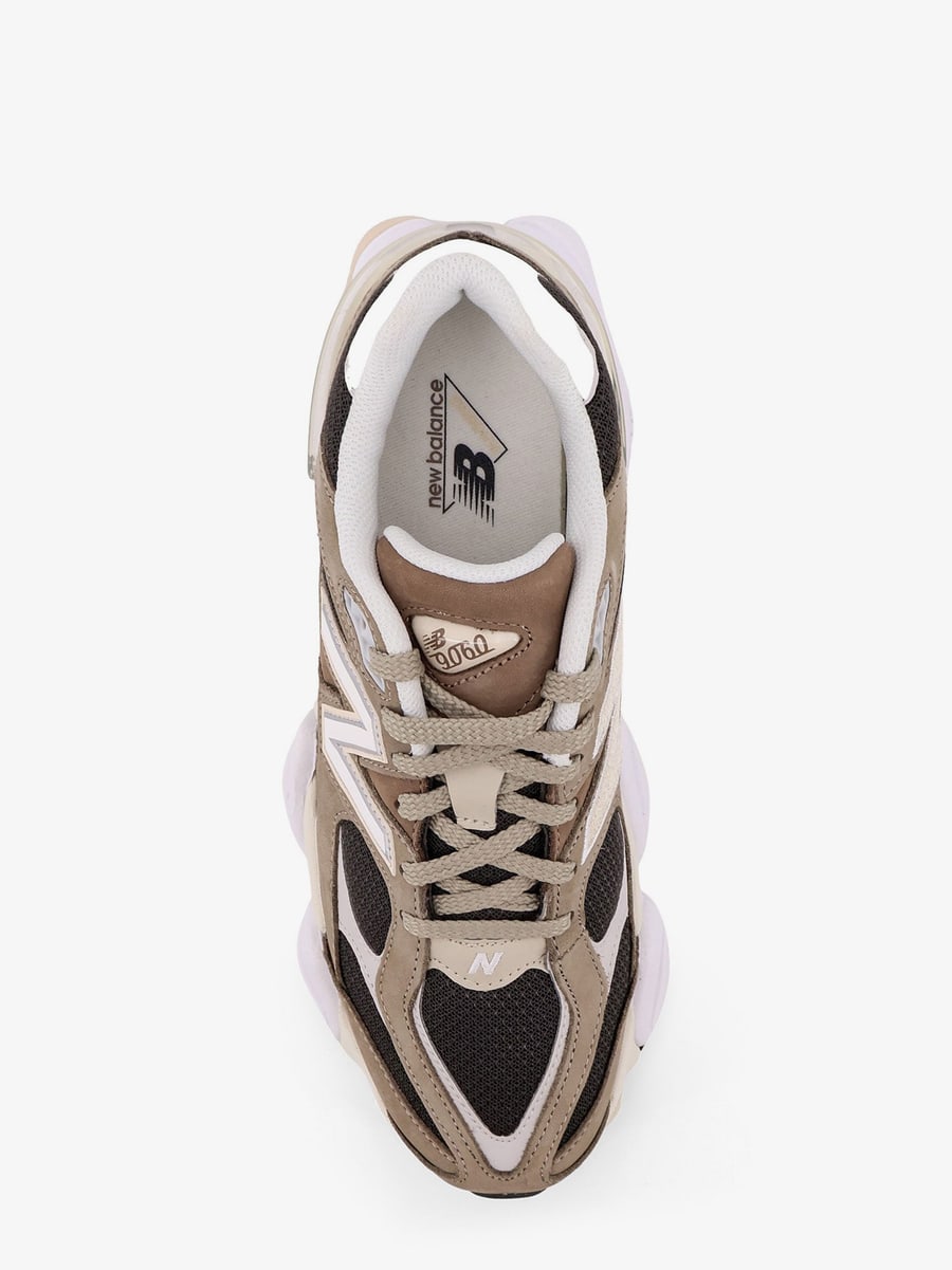 New Balance 9060 low-top mesh sneakers with suede interts, view 5