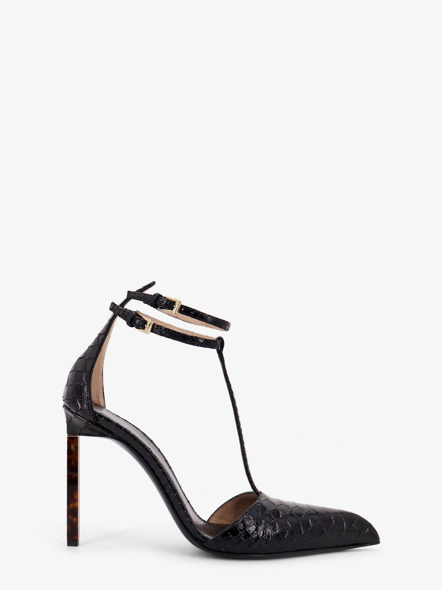 Tom Ford Python-effect leather pumps