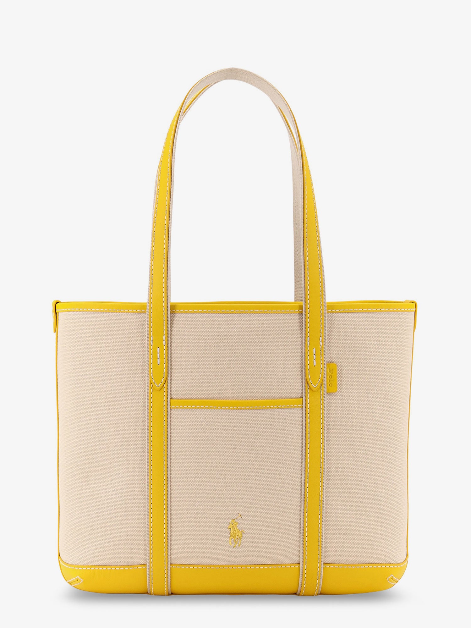 Polo Ralph Lauren Canvas shoulder bag with embroidered logo on the front