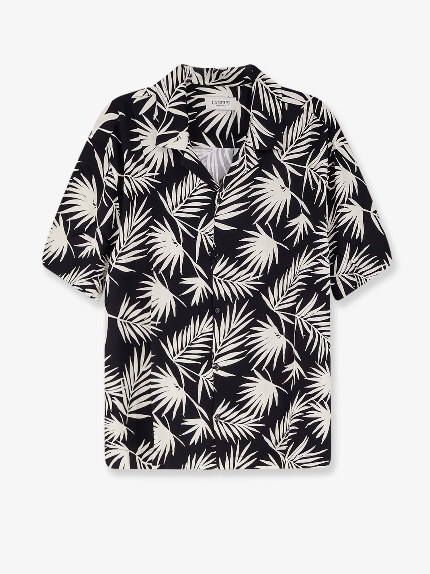 LANEUS Printed viscose shirt