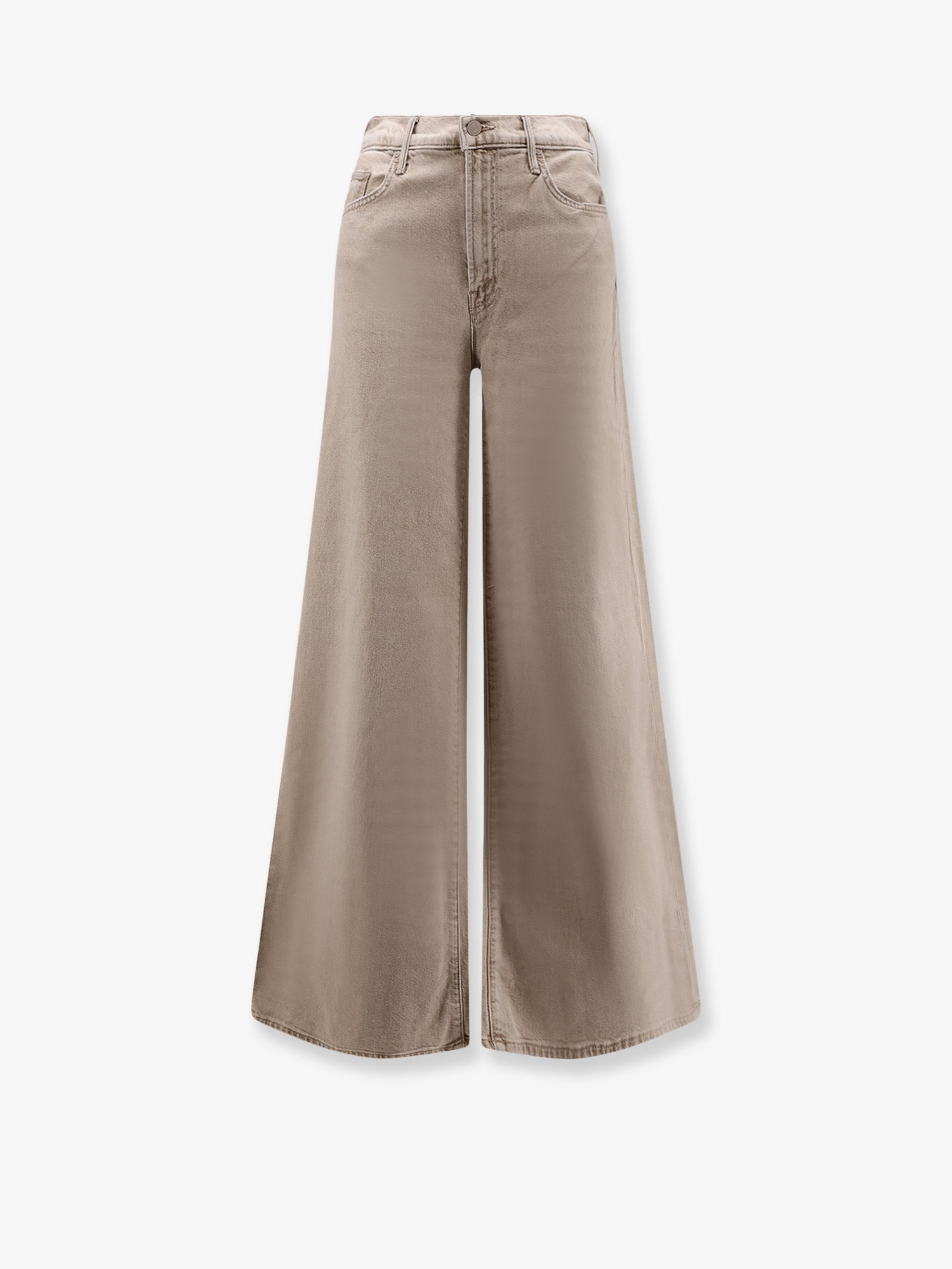 MOTHER The Undercover Sneak beige denim