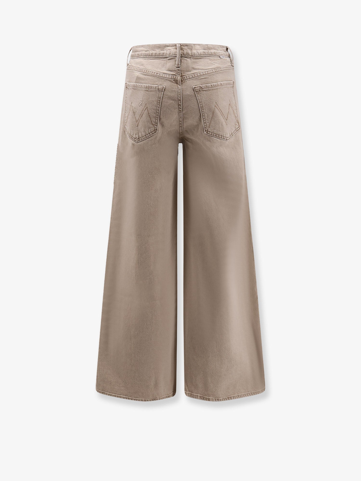MOTHER The Undercover Sneak beige denim, view 2