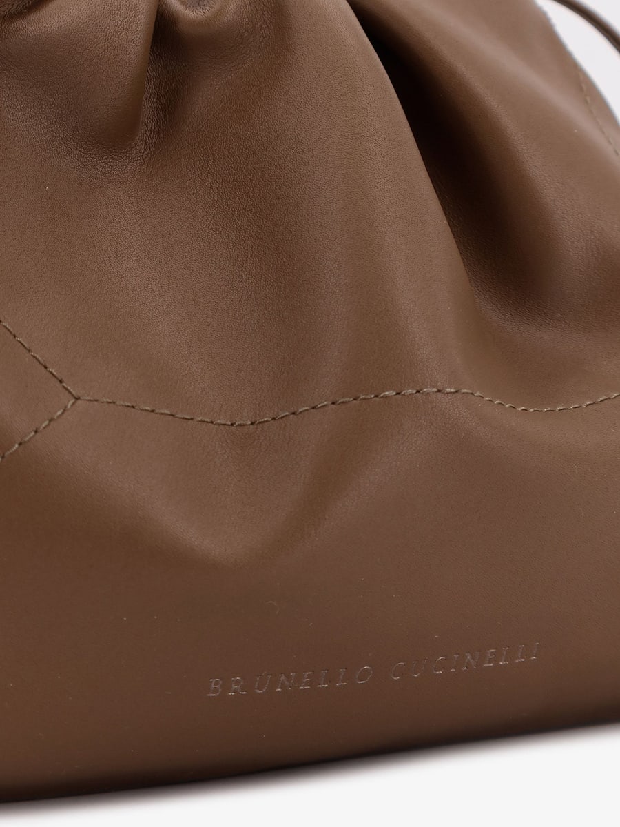 Brunello Cucinelli BC Duo leather shoulder bag, view 5