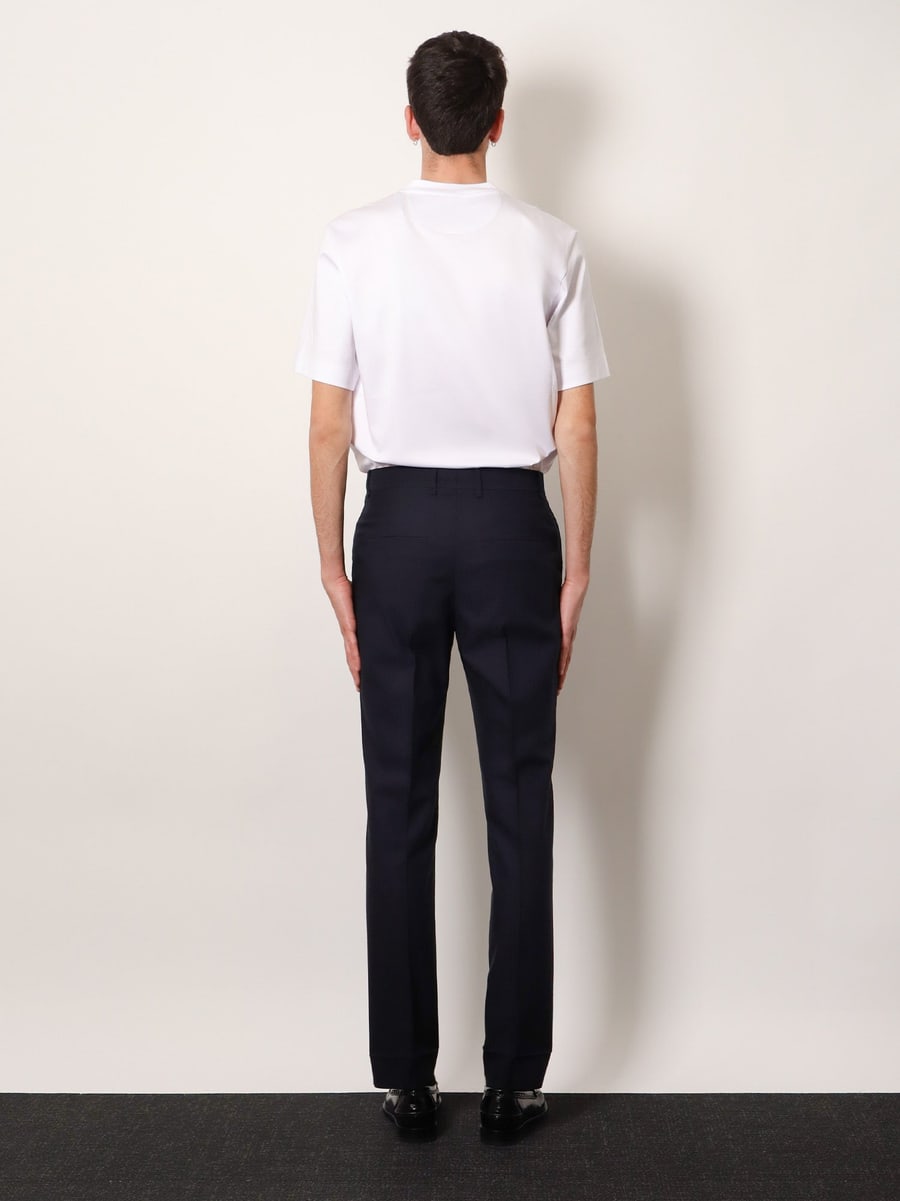 Fendi Trousers Wool Tonal Stitching, view 3