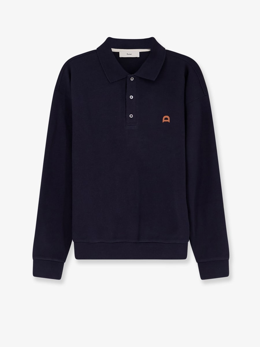 DUNST Cotton polo shirt with Logo patch