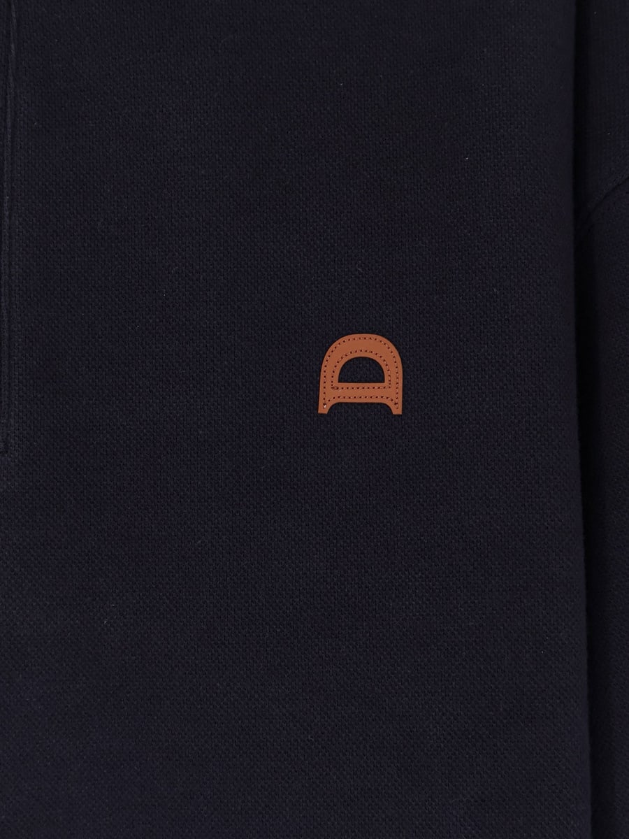 DUNST Cotton polo shirt with Logo patch, view 3