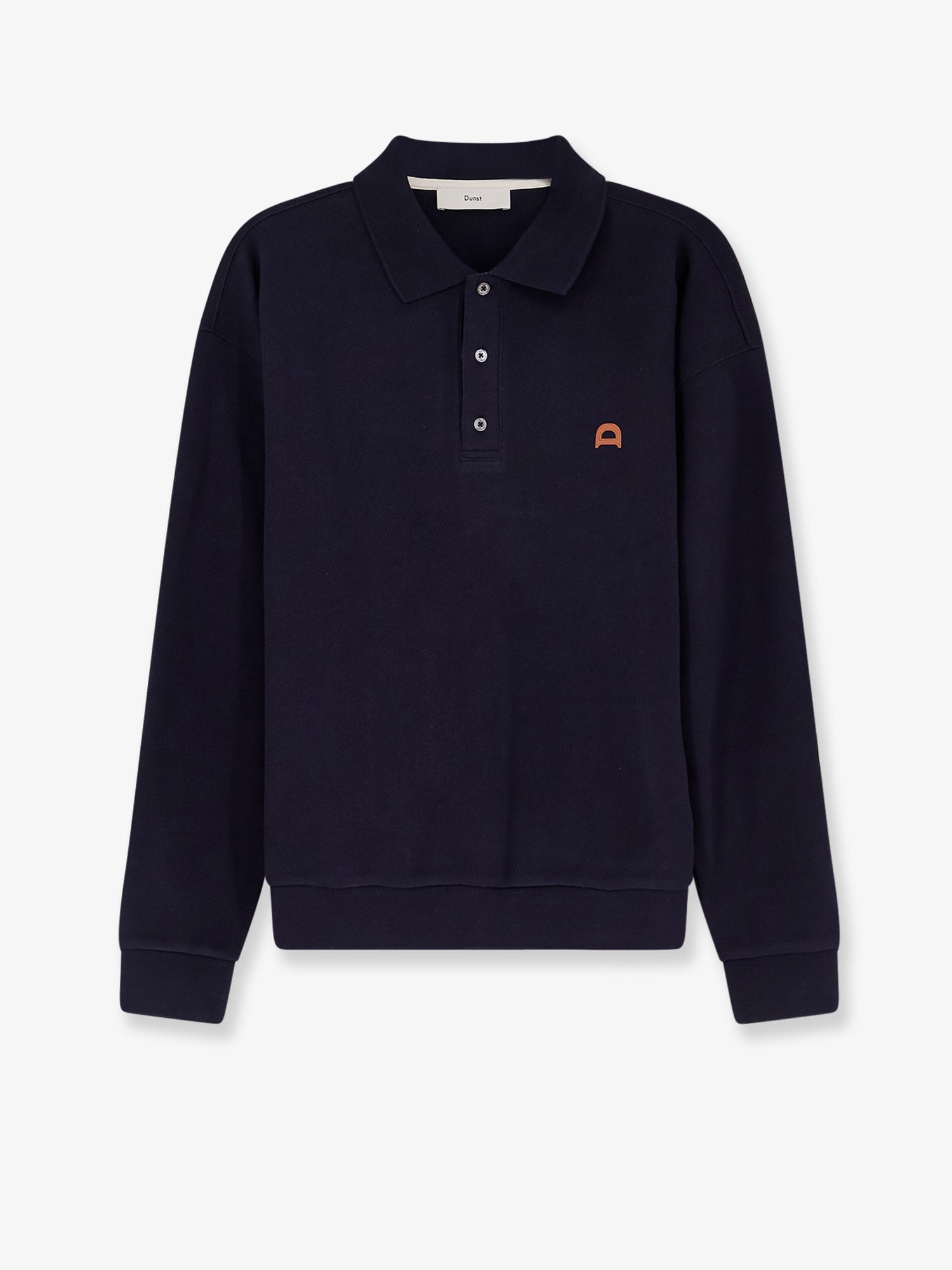 DUNST Cotton polo shirt with Logo patch