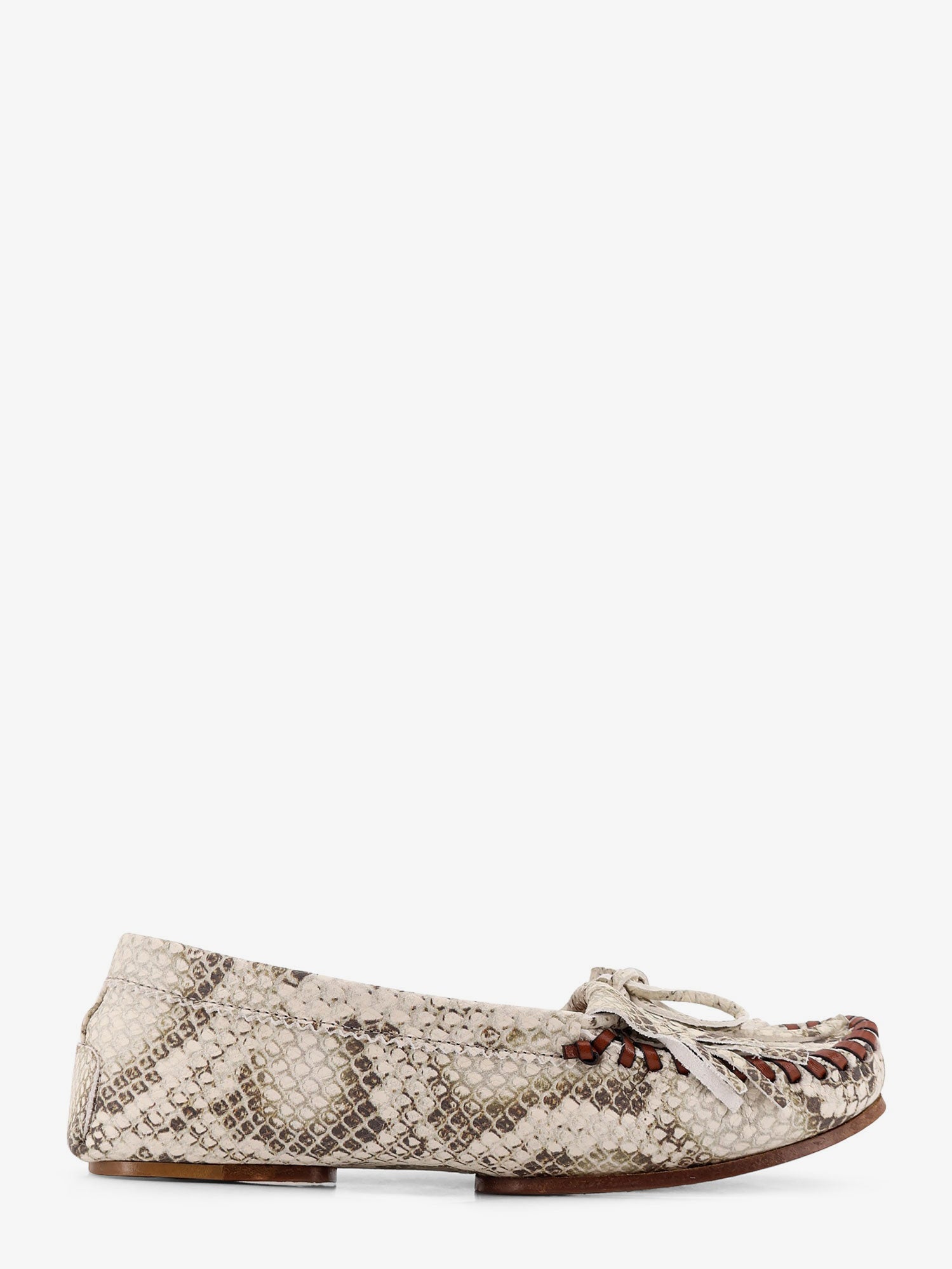 PARIS TEXAS Indiana leather loafers with croco print
