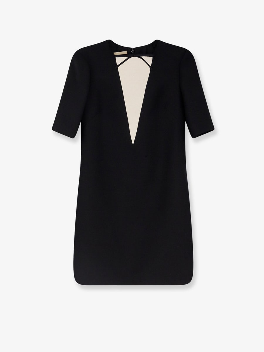 VALENTINO Virgin wool and silk mini dress