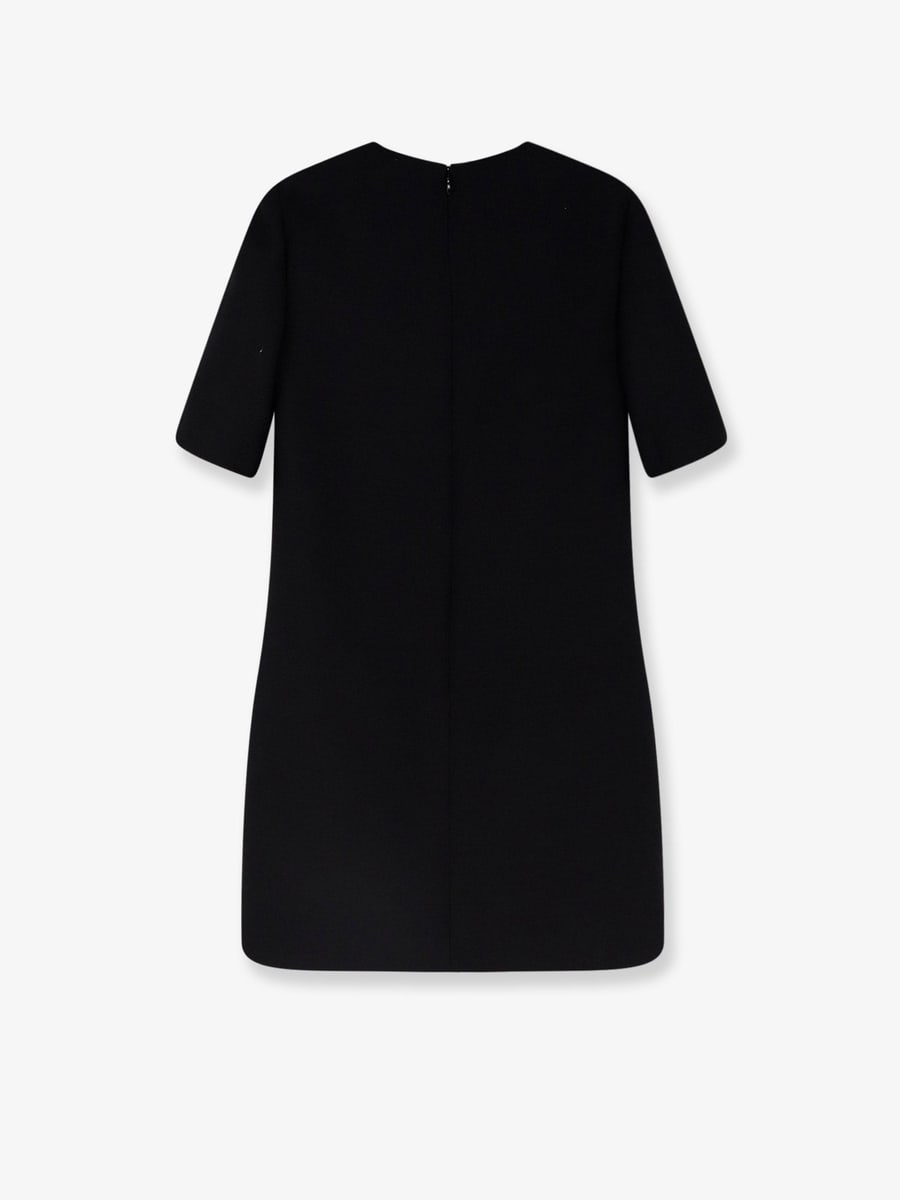 VALENTINO Virgin wool and silk mini dress, view 4