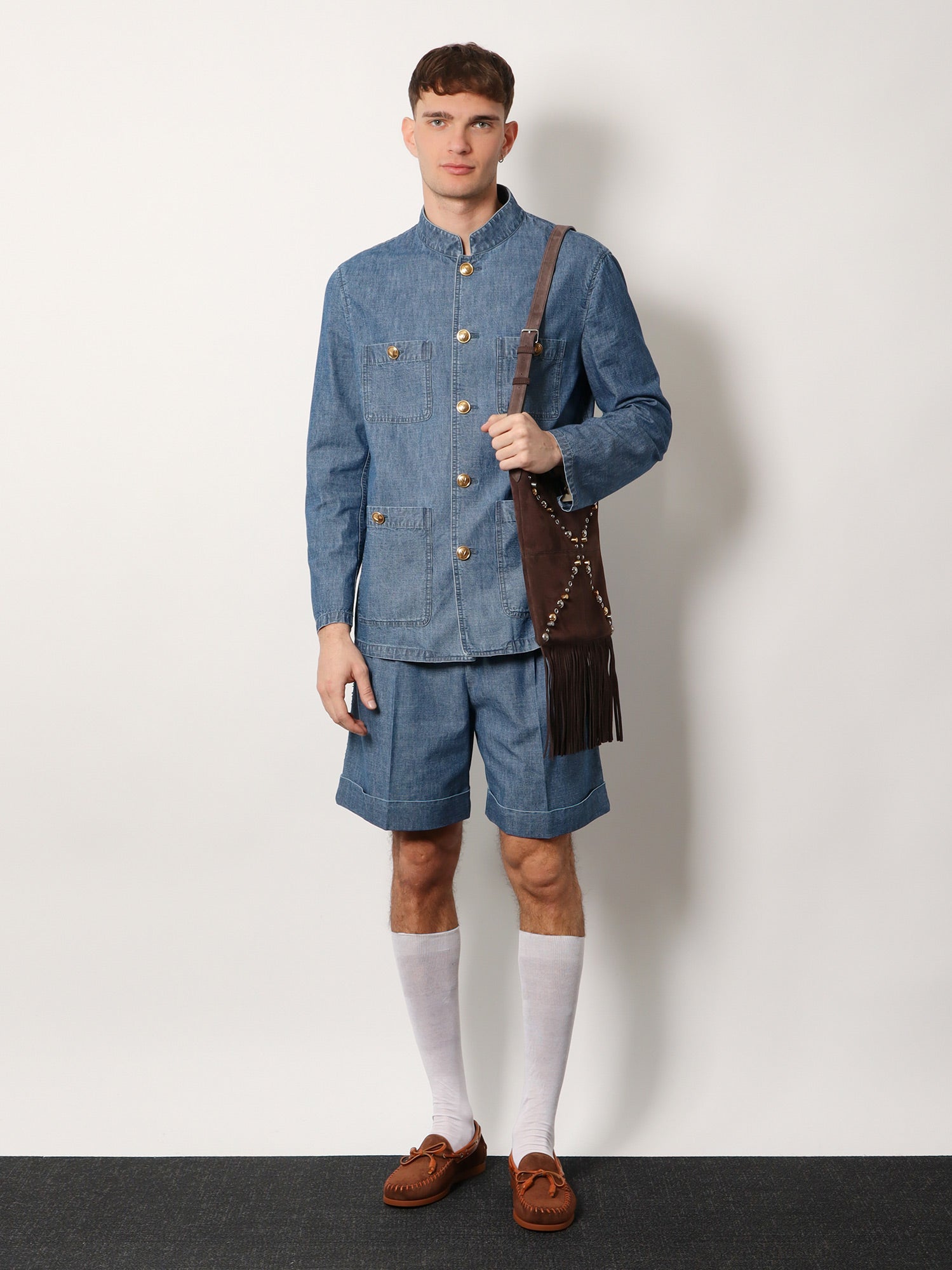 VALENTINO Valentino Denim Shorts, view 2
