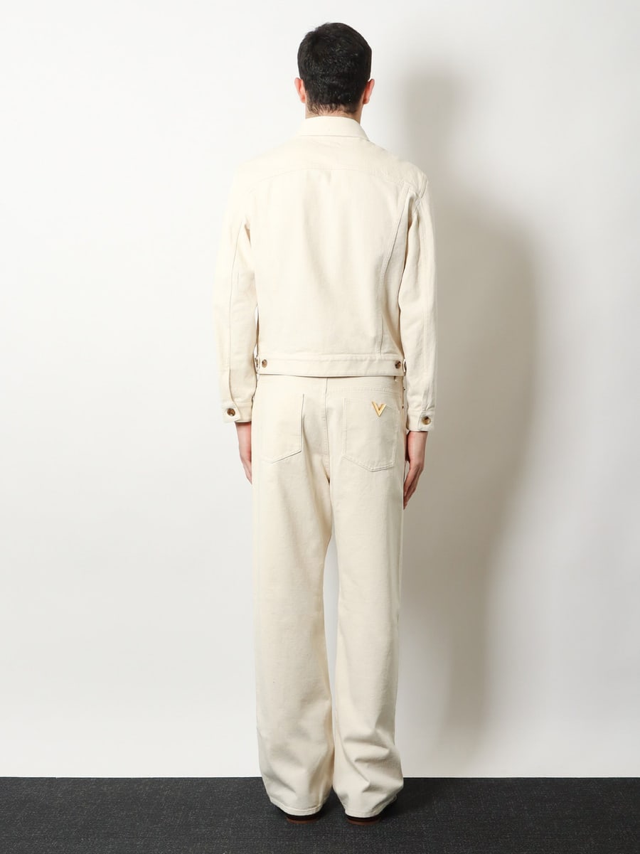 VALENTINO Five pockets cotton trousers, view 3