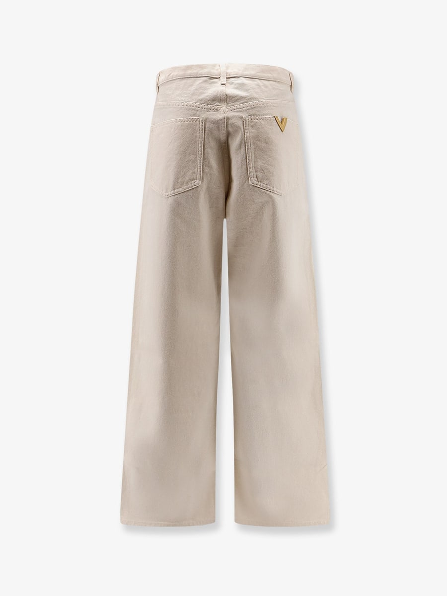 VALENTINO Five pockets cotton trousers, view 4