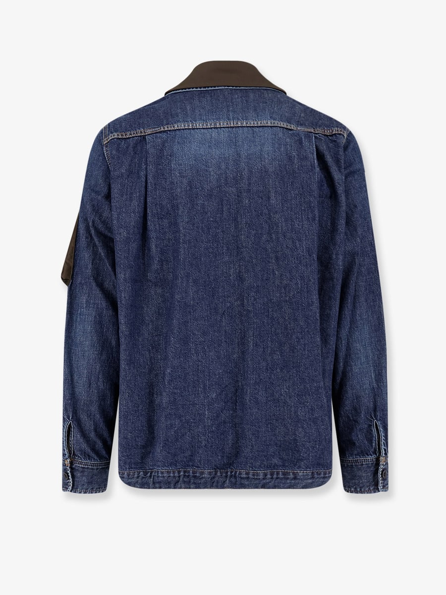 SACAI Denim Jacket with nylon inserts, view 2