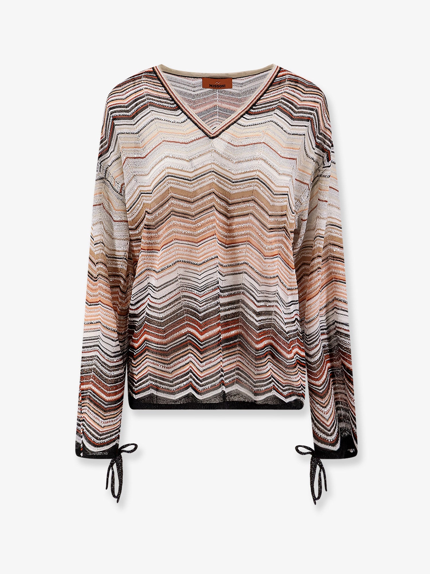 MISSONI Multicolor viscose and metallic fiber sweater