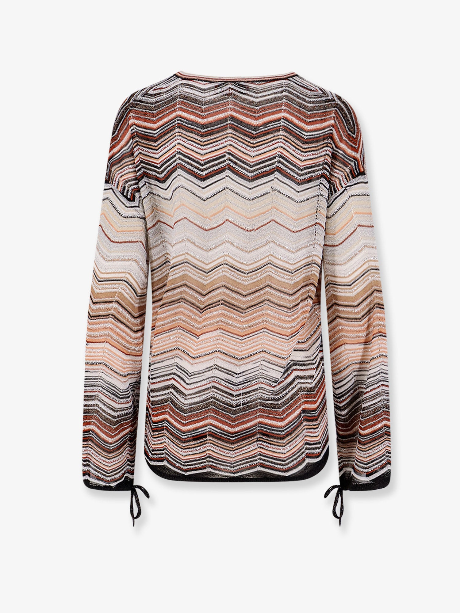 MISSONI Multicolor viscose and metallic fiber sweater, view 2