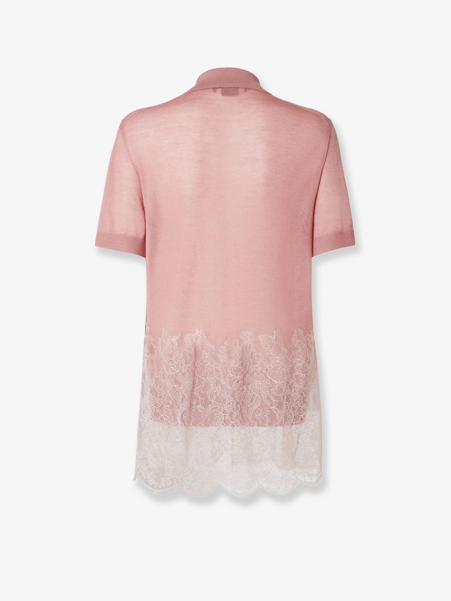 Fendi Lingerie cashmere and silk polo shirt, view 2