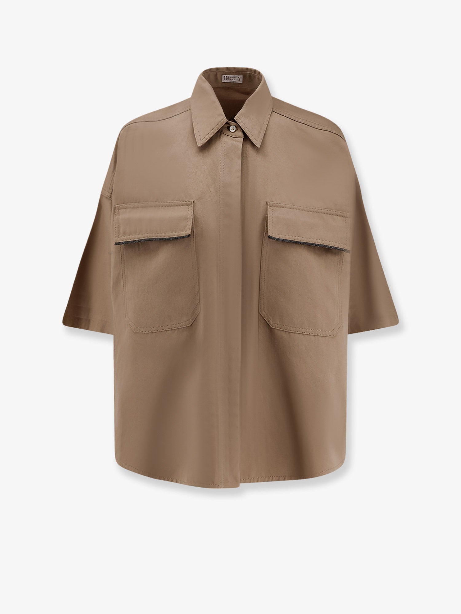 Brunello Cucinelli Linen and cotton blend shirt