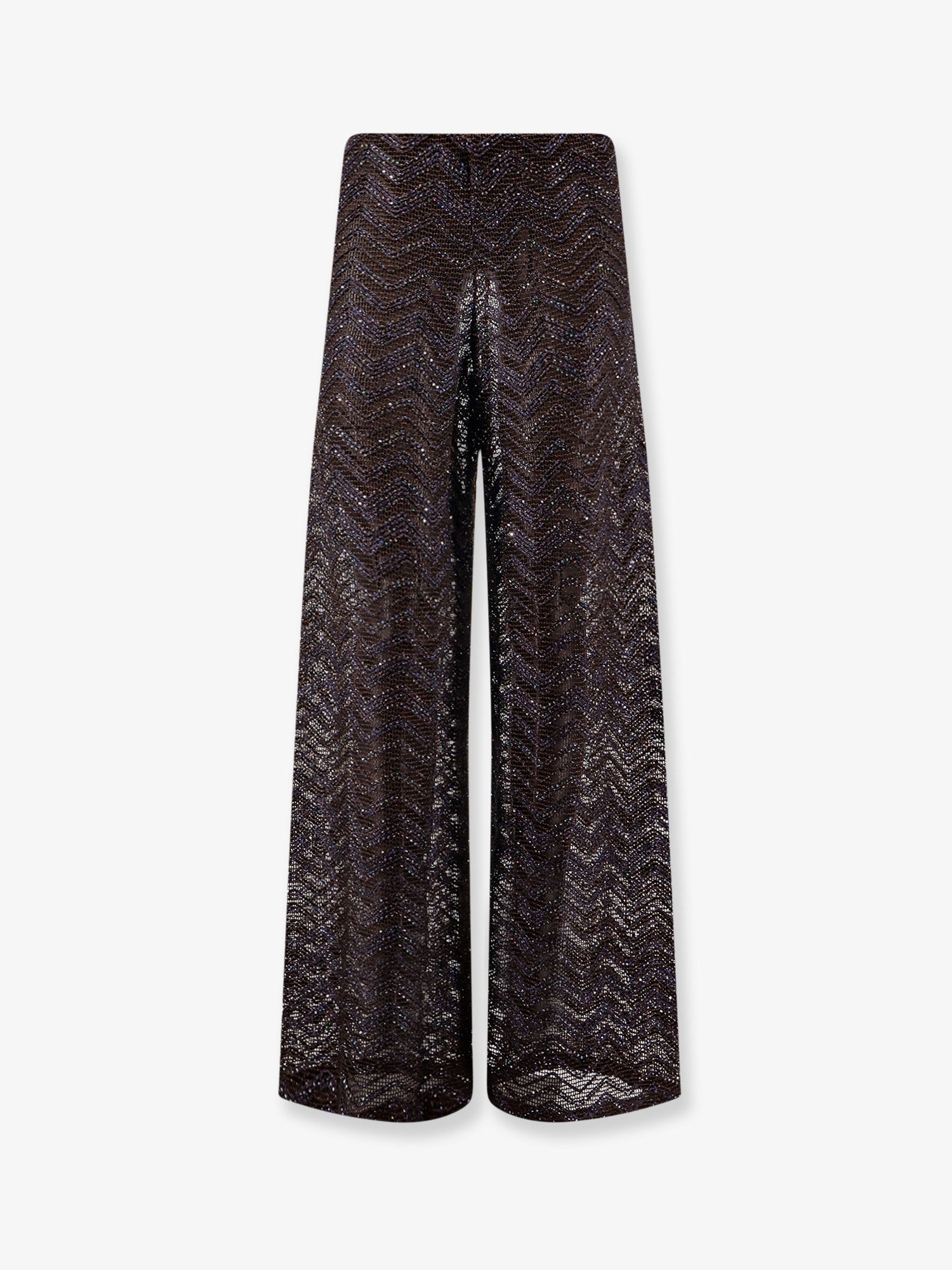 MISSONI Viscose blend trousers with chevron pattern