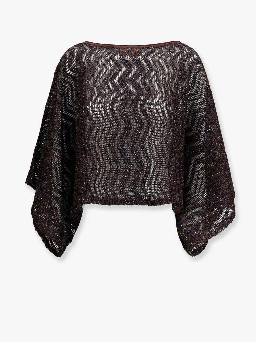 MISSONI Viscose top with chevron pattern