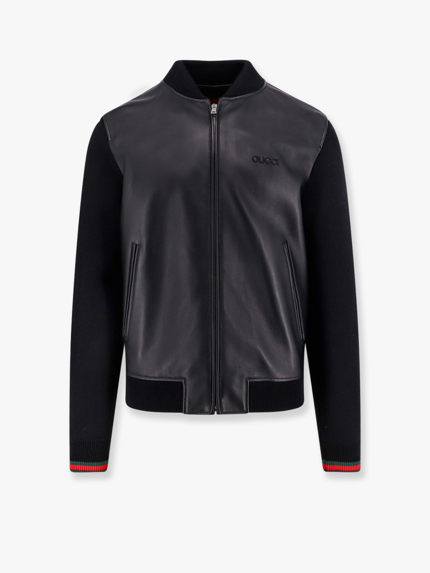 Gucci Leather and wool jacket