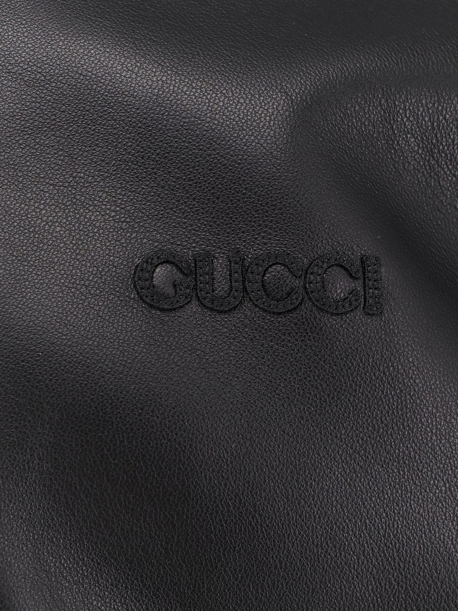 Gucci Leather and wool jacket, view 4