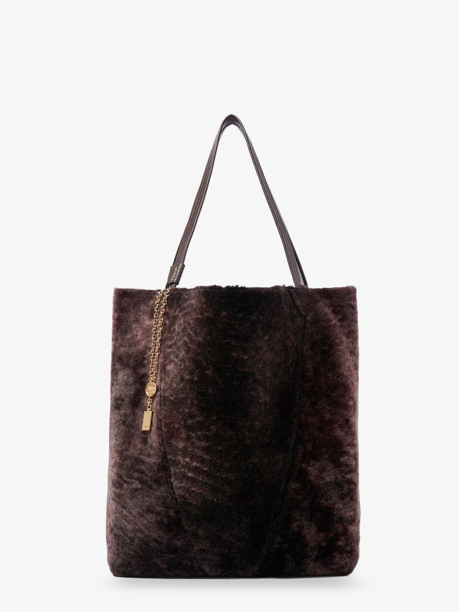 Chloé Spin shearling shoulder bag