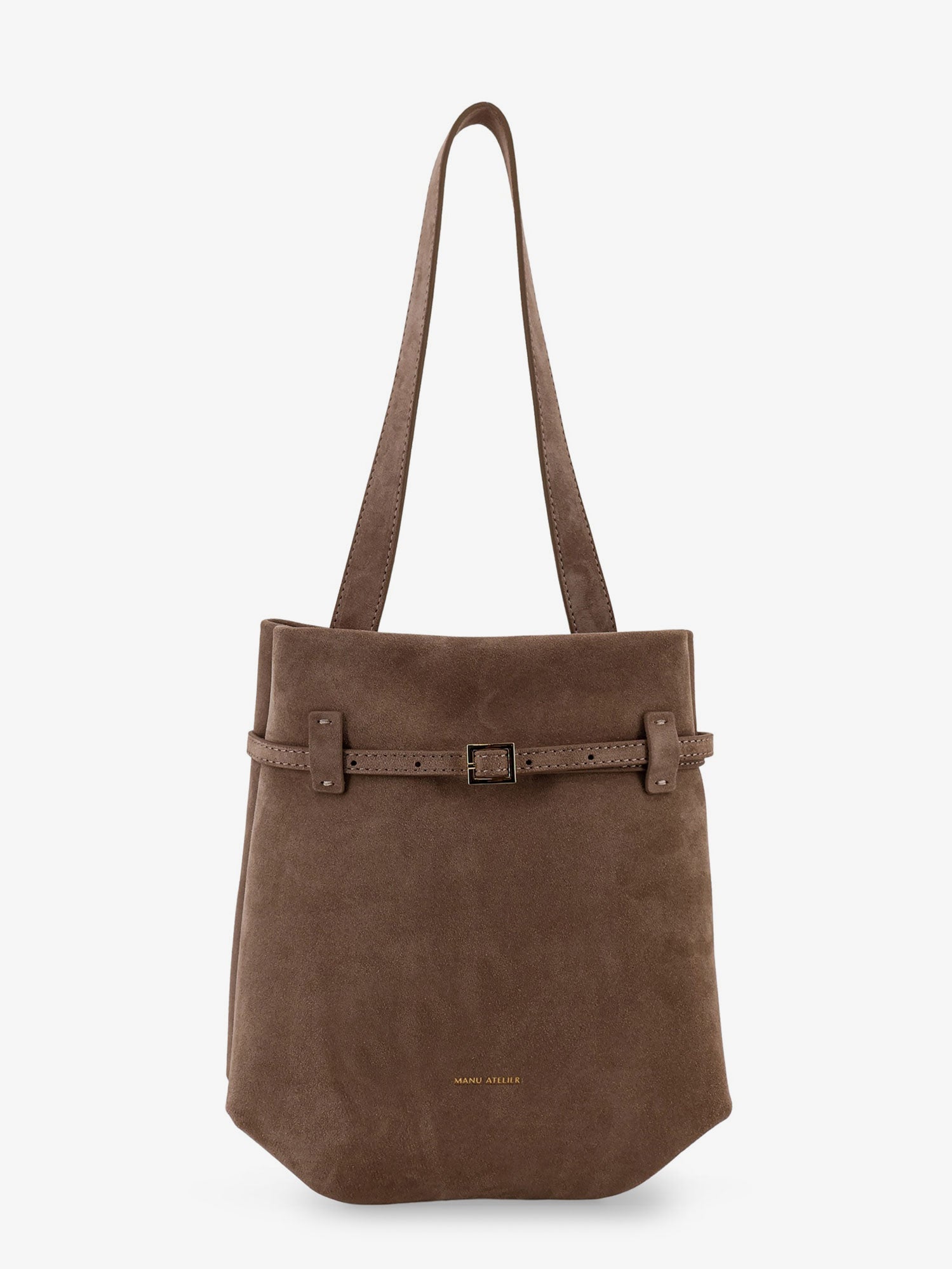 MANU ATELIER Mini Tote du Jour suede shoulder bag