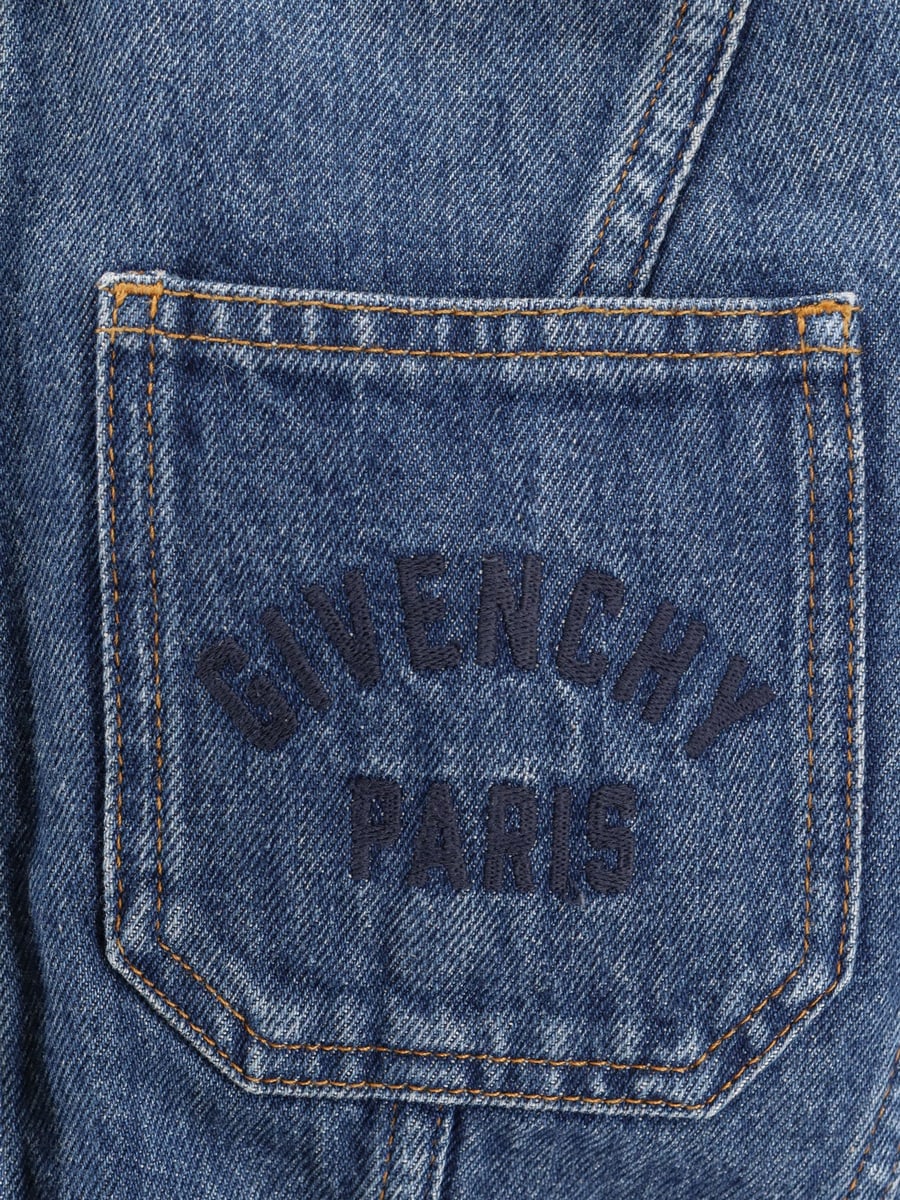 Givenchy Denim Jacket with Logo embroidery, view 3