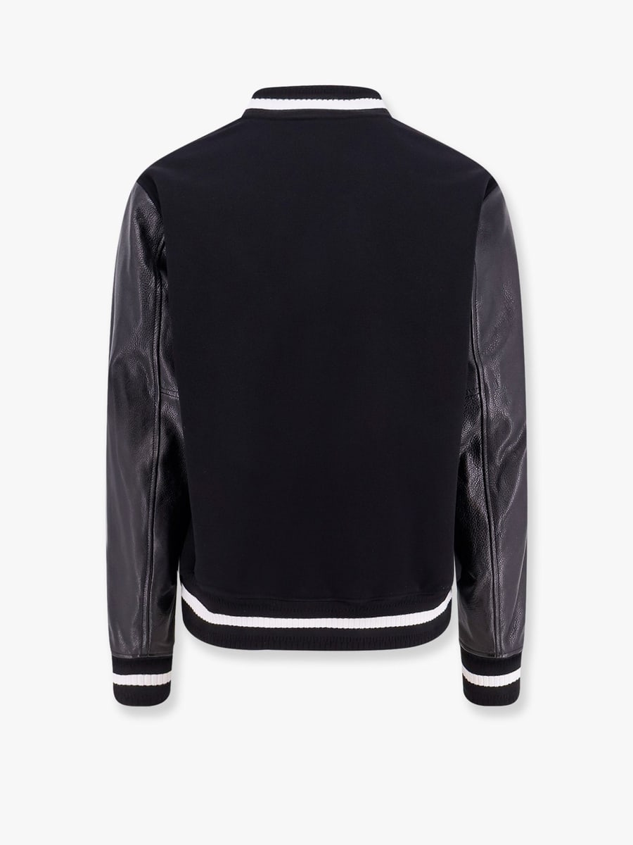 Givenchy Varsity wool blend bomber with leather sleeves, view 5