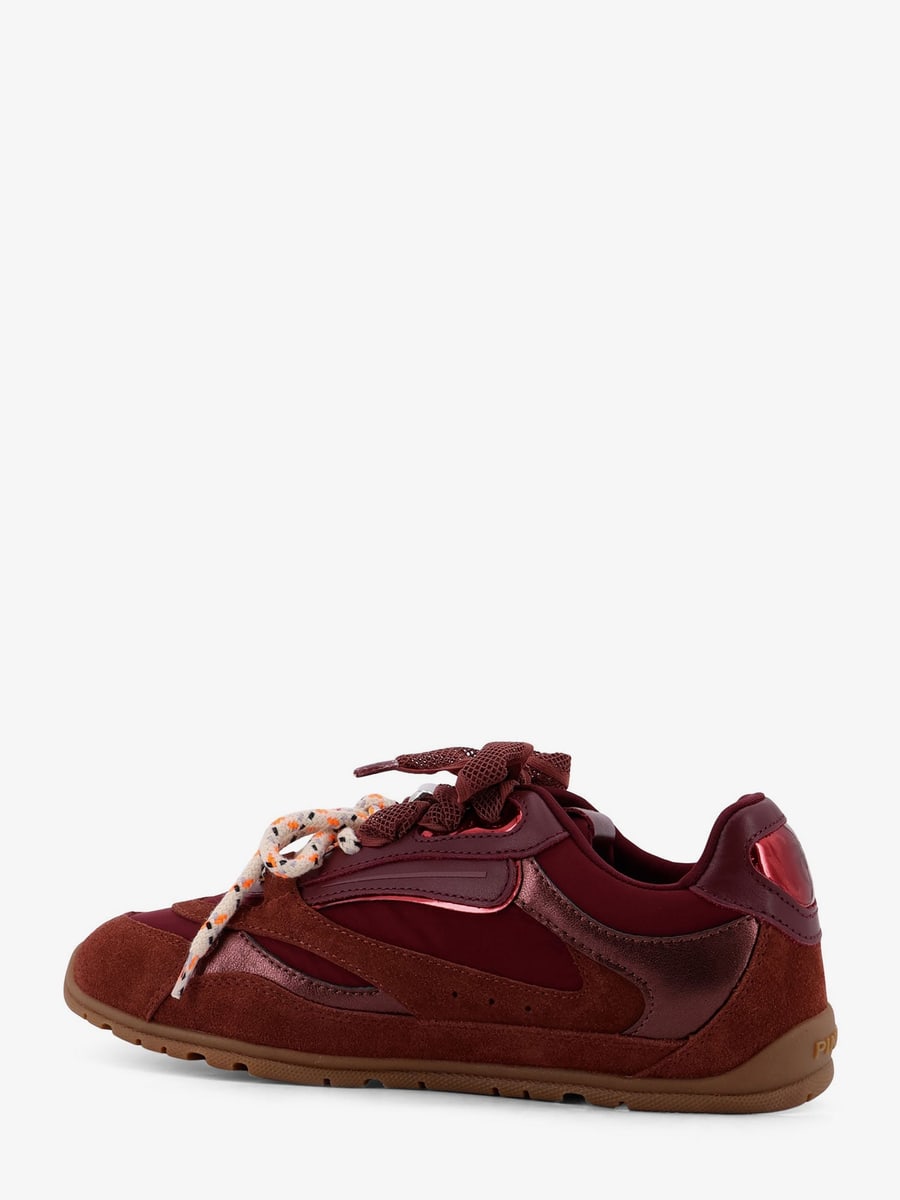 Pinko Yulia suede sneakers with nylon inserts, view 3